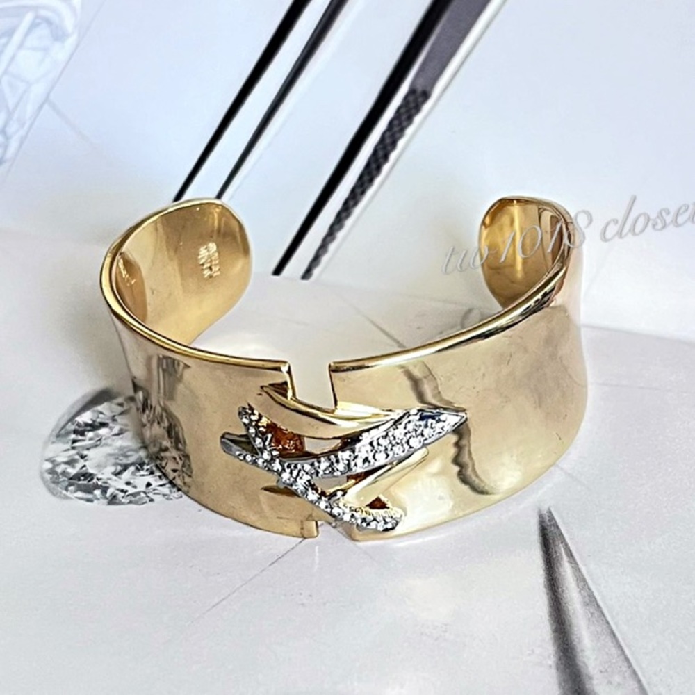 Alexis Bittar Crystal Cross Adjustable Bracelet - Picture 7 of 10